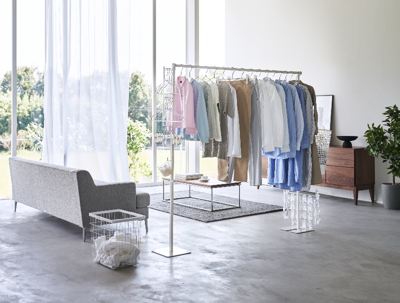 Yamazaki Tower Folding Indoor Clothes Drying Rack