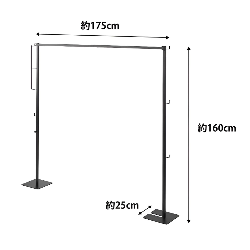 Easy-to-assemble clothes rack and drying rack