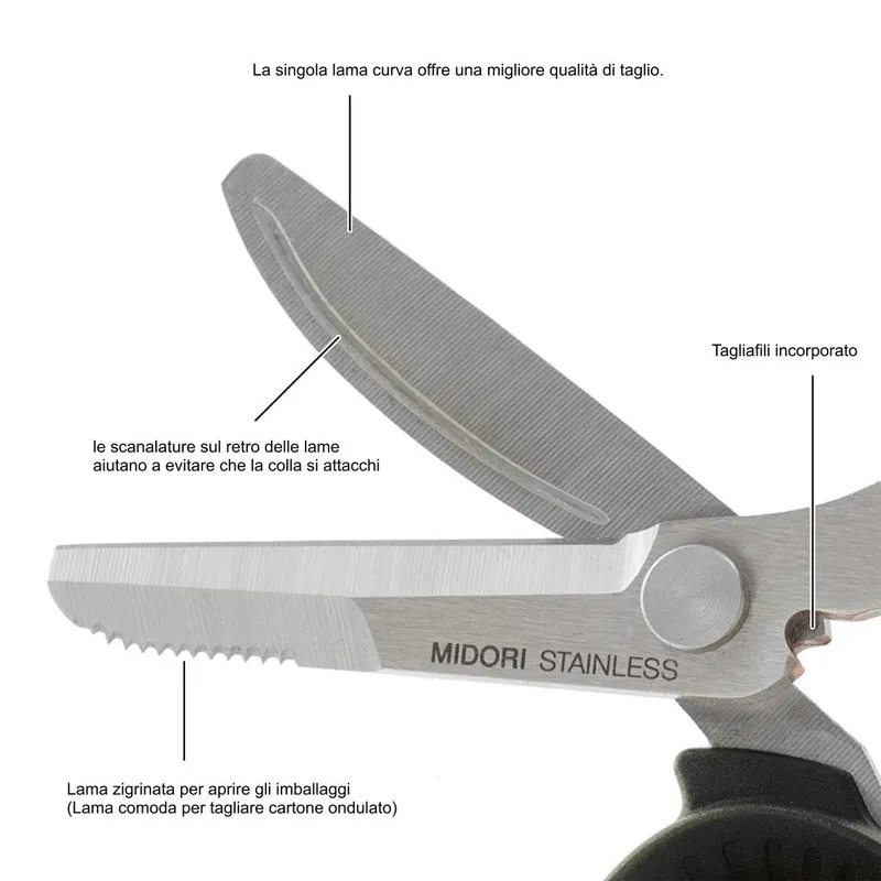 Forbici artigianali Forbici multiuso con manici ultra affilati, impugnatura comoda, robuste e affilate for scuola, casa, ufficio - Forbici da 9 cm